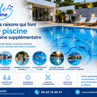 Construction de piscine au Maroc : quelques raisons qui font d’une piscine une véritable valeur ajoutée