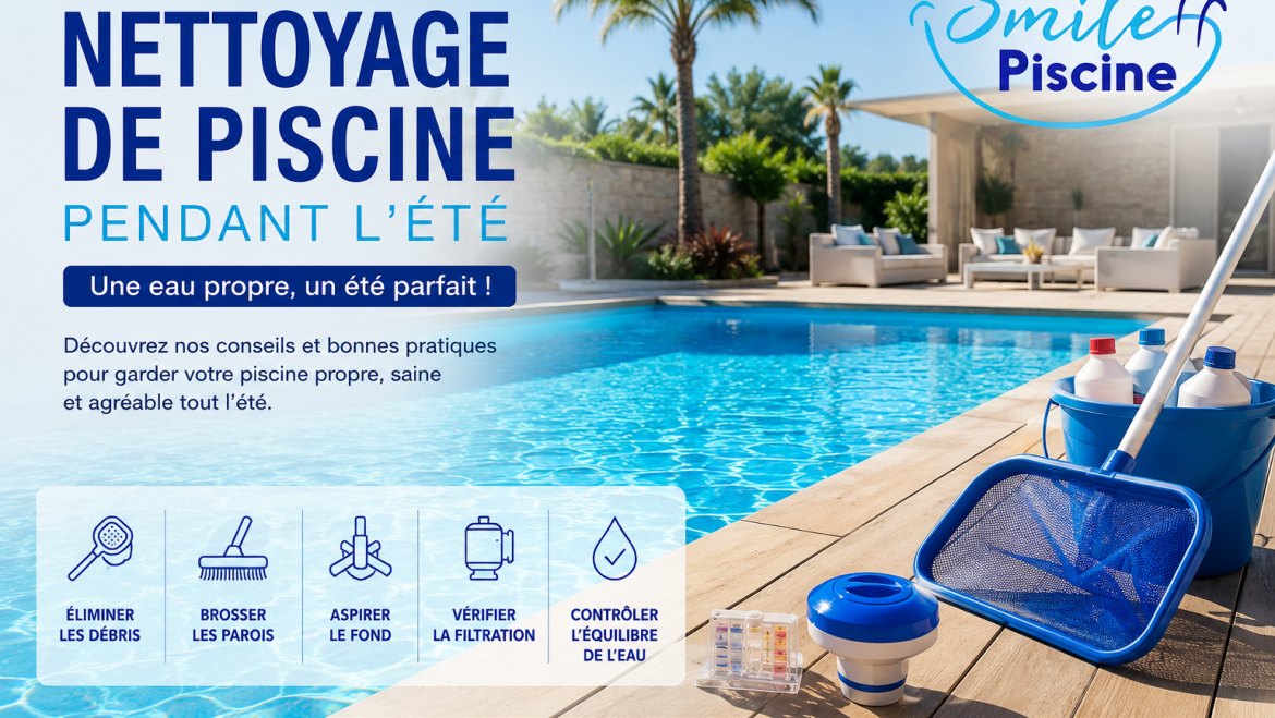 Nettoyage de piscine pendant l’été : les bonnes pratiques pour une eau toujours propre